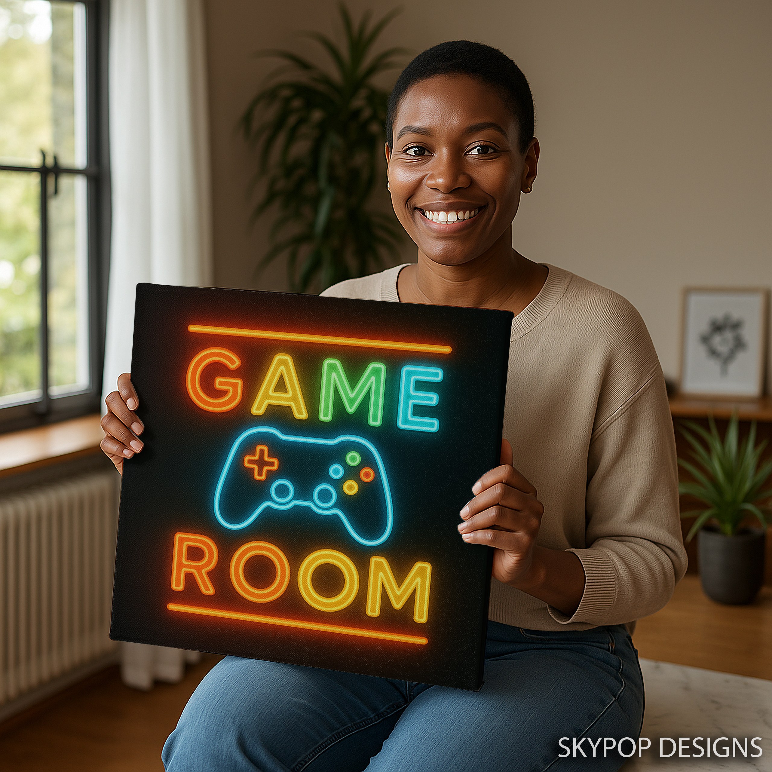 9.jpg Neon Game Room Art