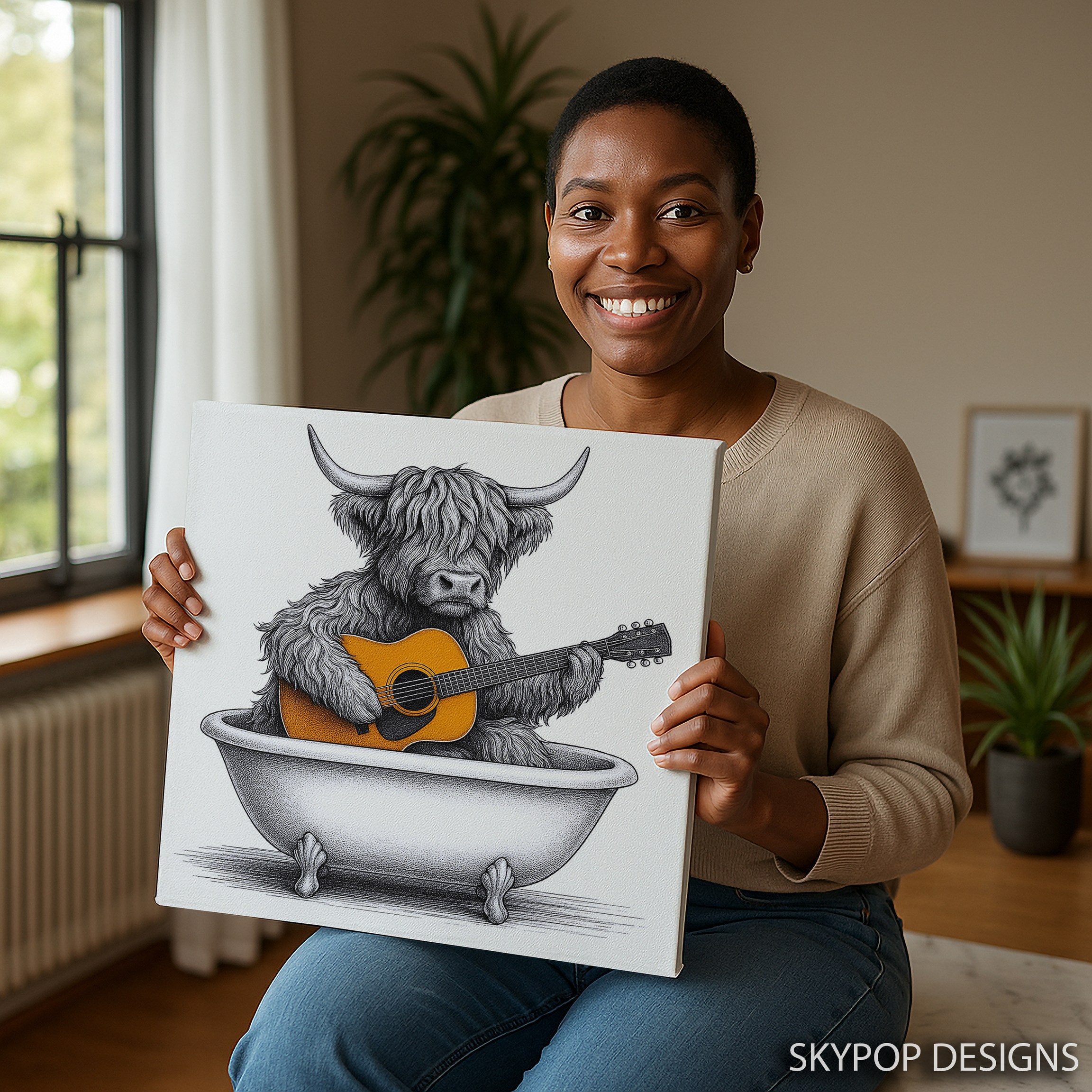 9.jpg Highland Cow Art