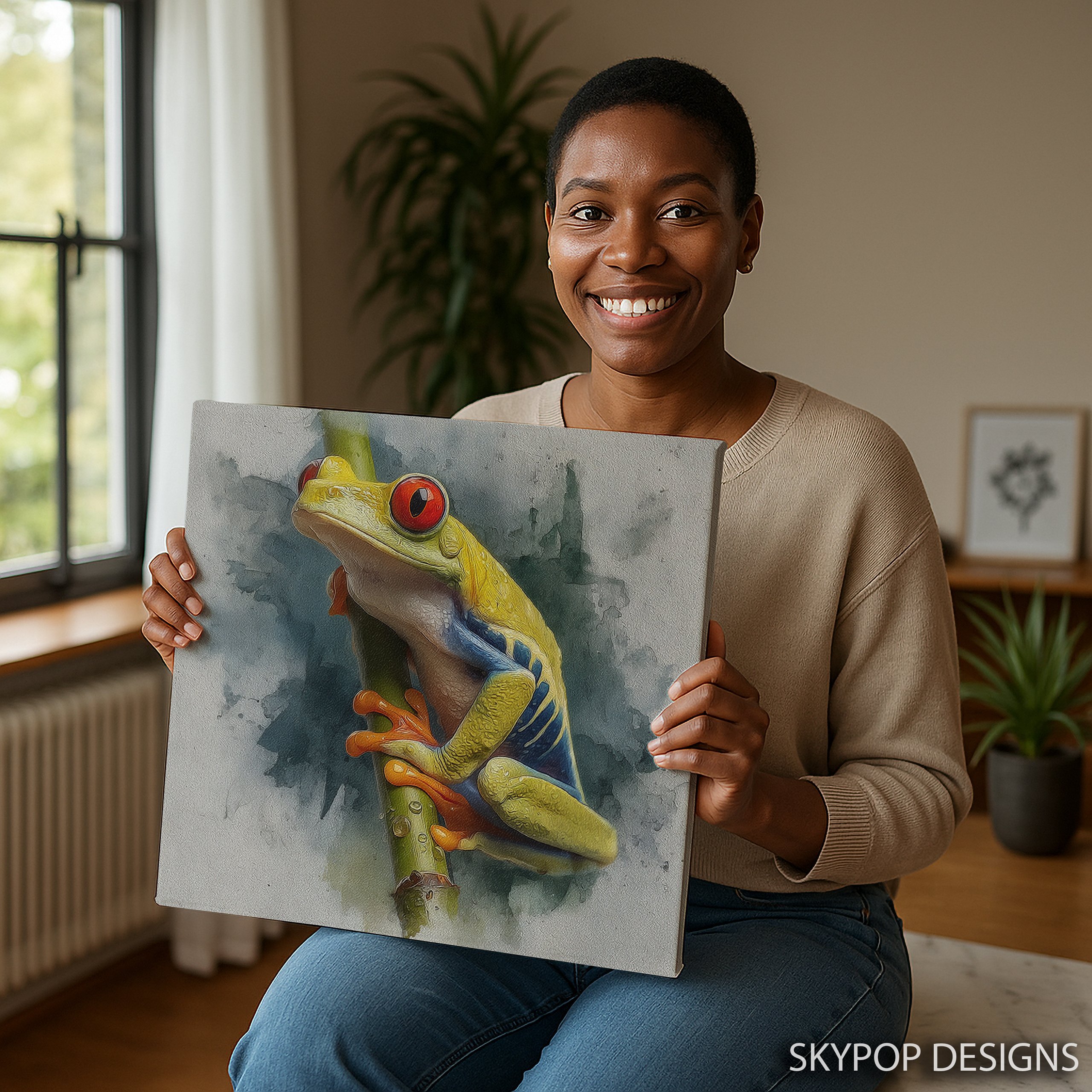9.jpg Red-Eyed Tree Frog Art