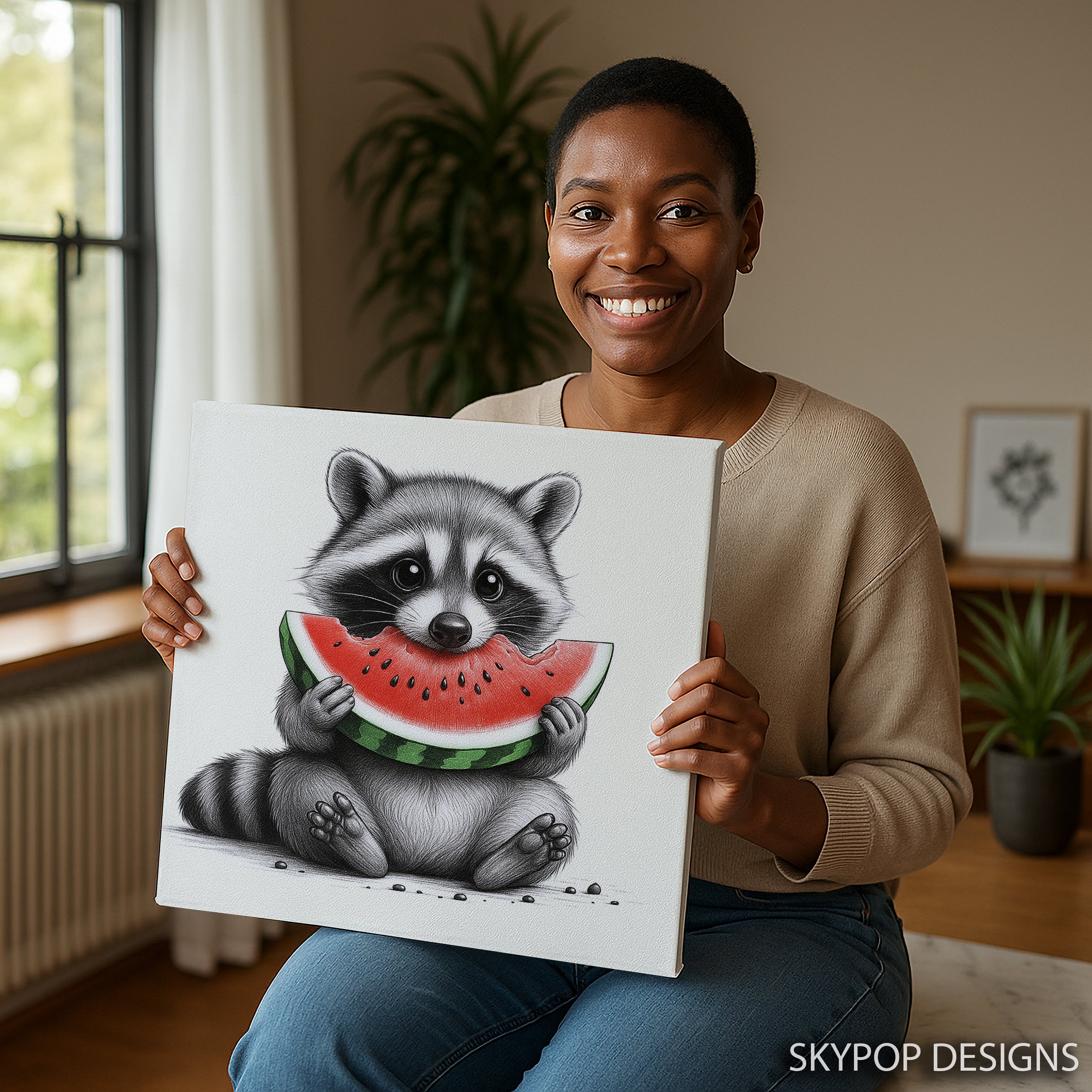 9.jpg Raccoon Art