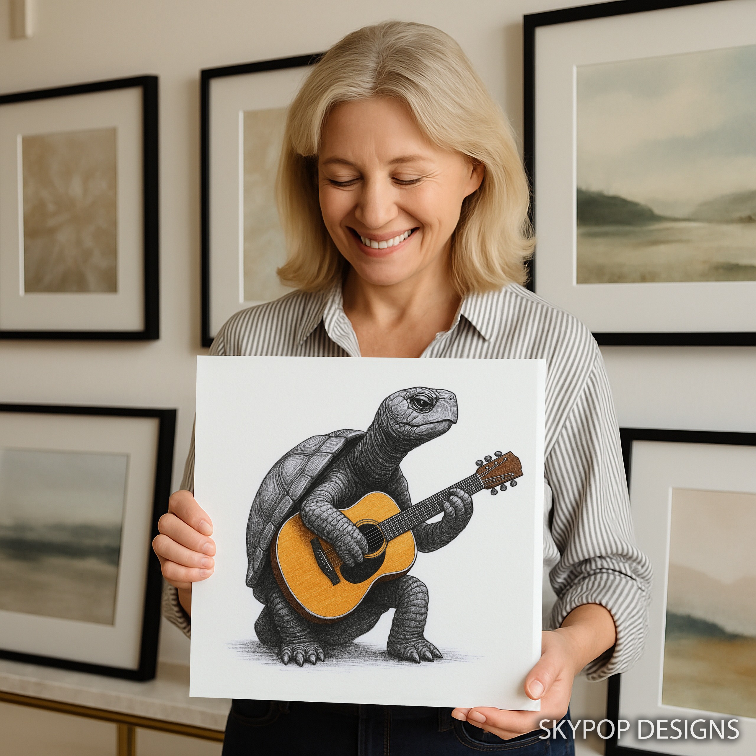 9.jpg Turtle Guitar Art
