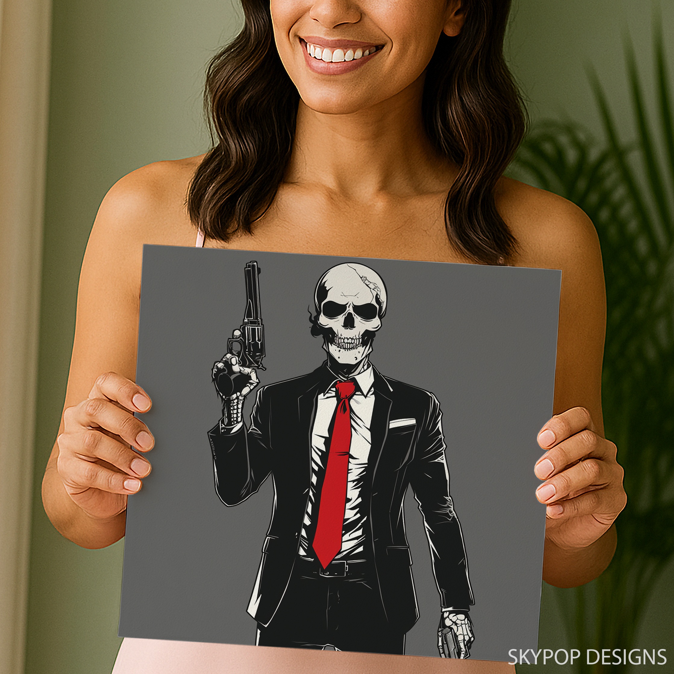 9.jpg Skull Hitman Art