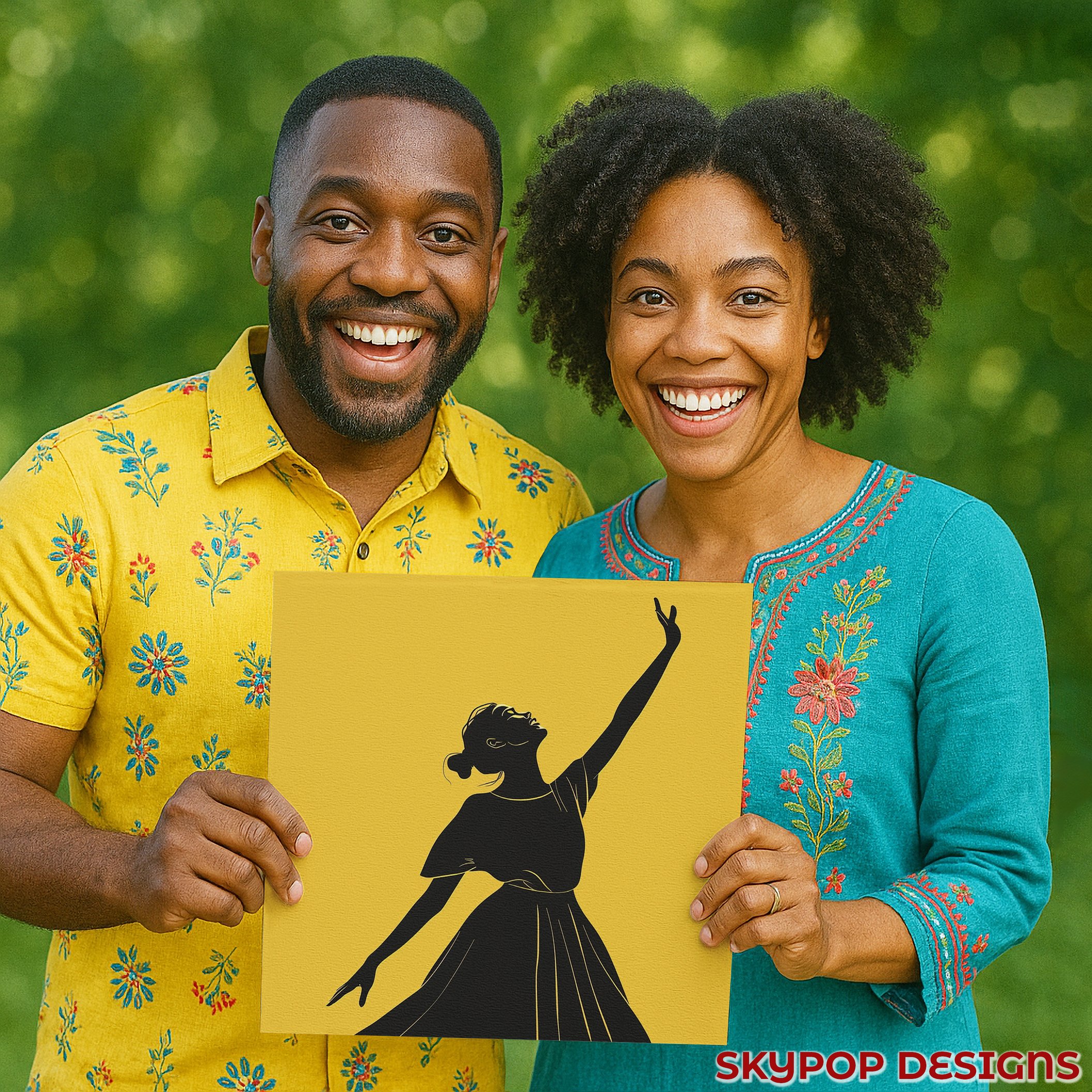9.jpg Joyful Dancer Silhouette Art