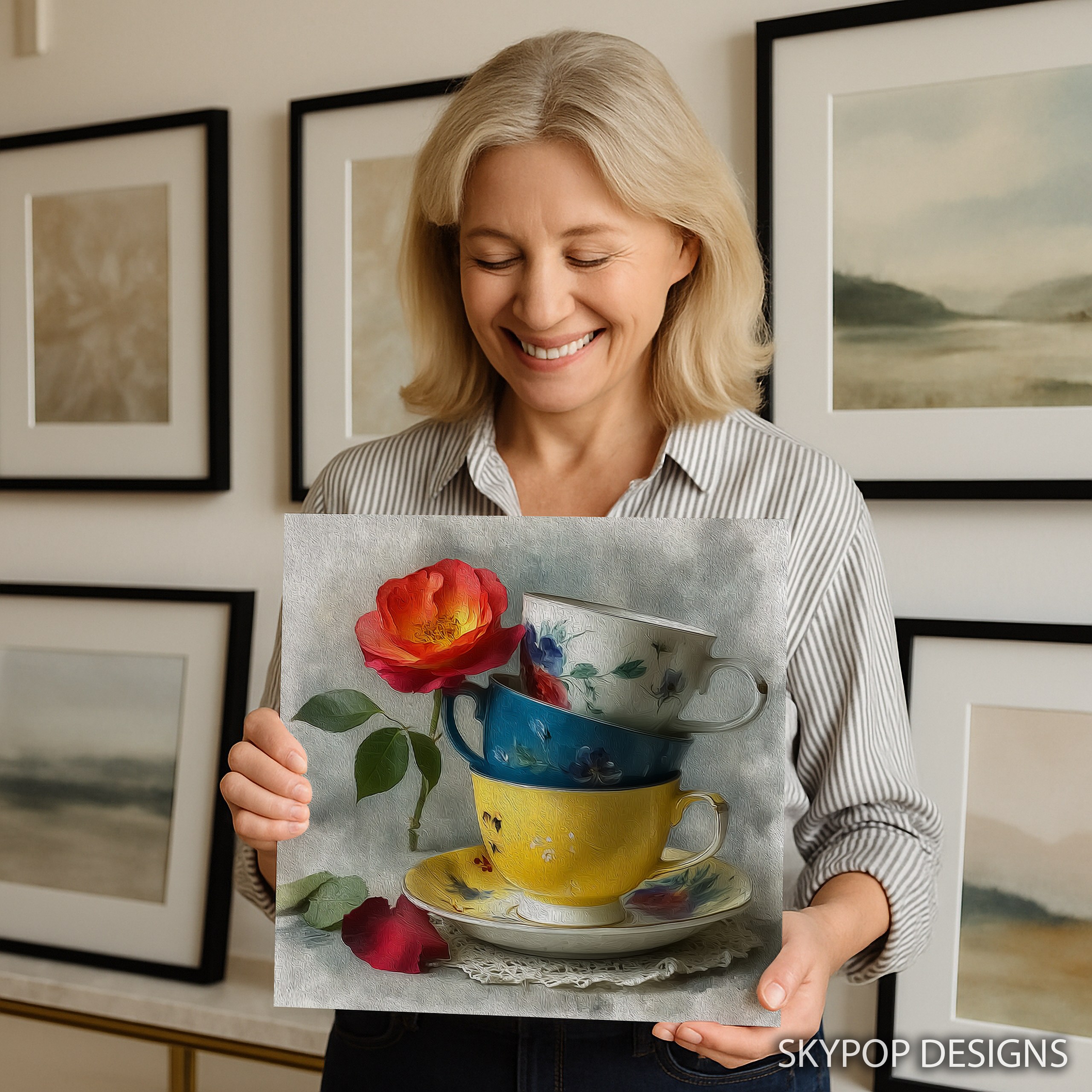 9.jpg Vintage Teacup Flower Art