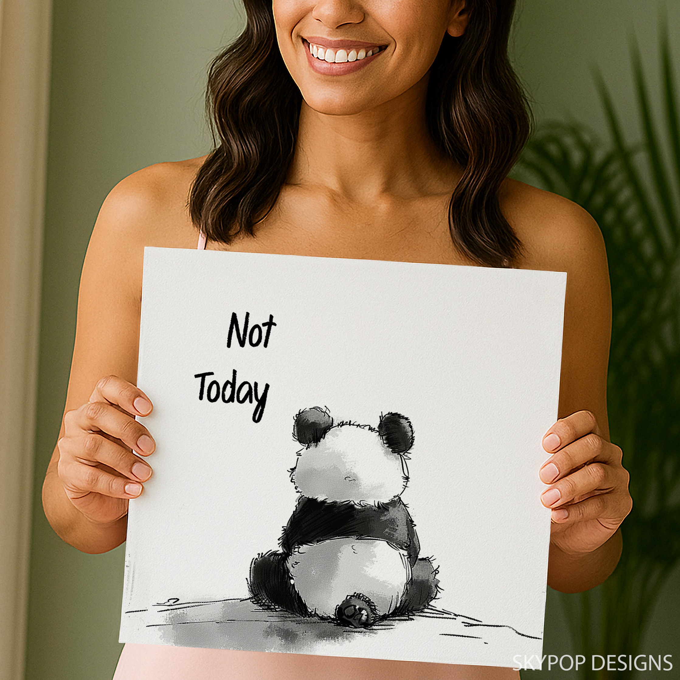 9.jpg Panda Not Today Art