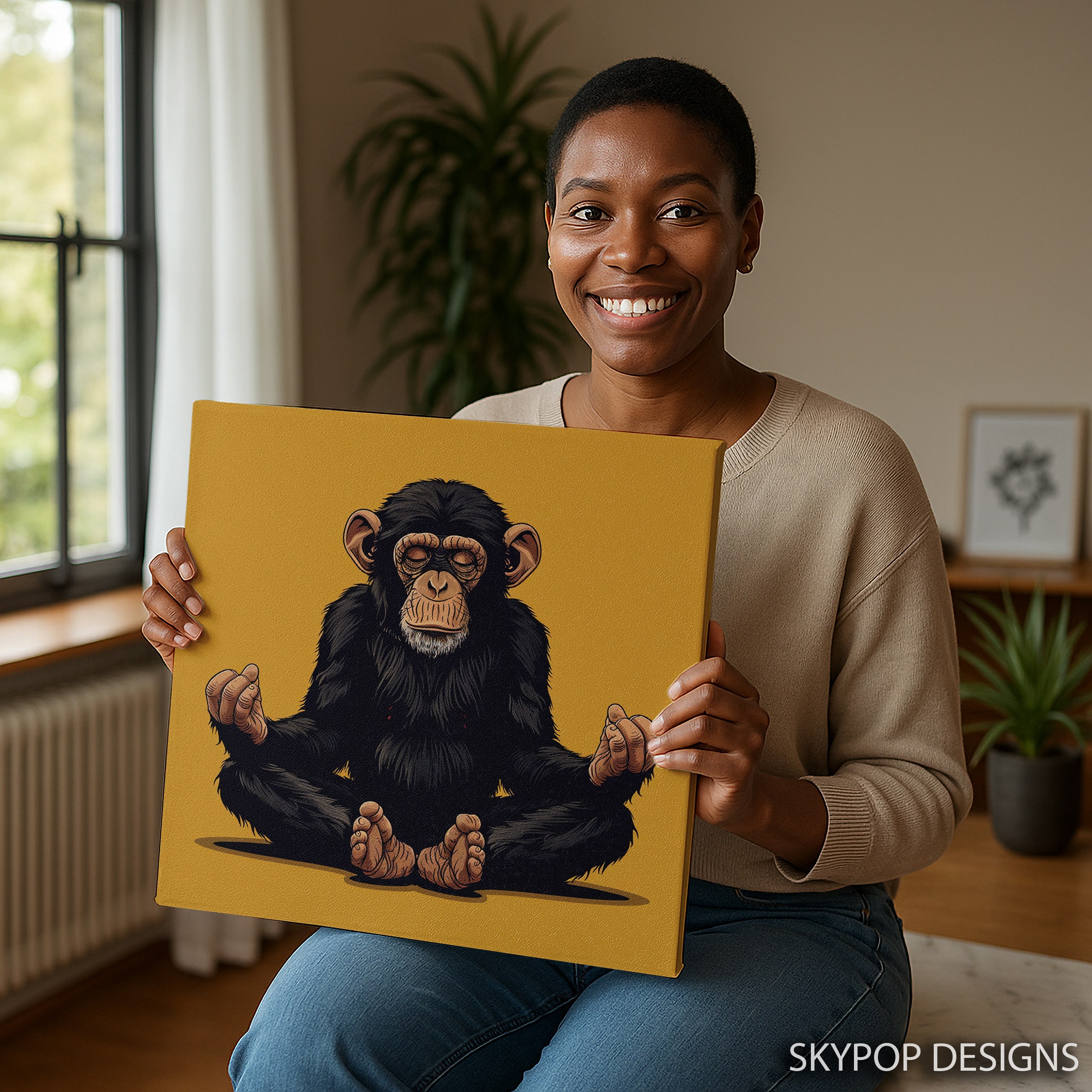 9.jpg Chimpanzee Art