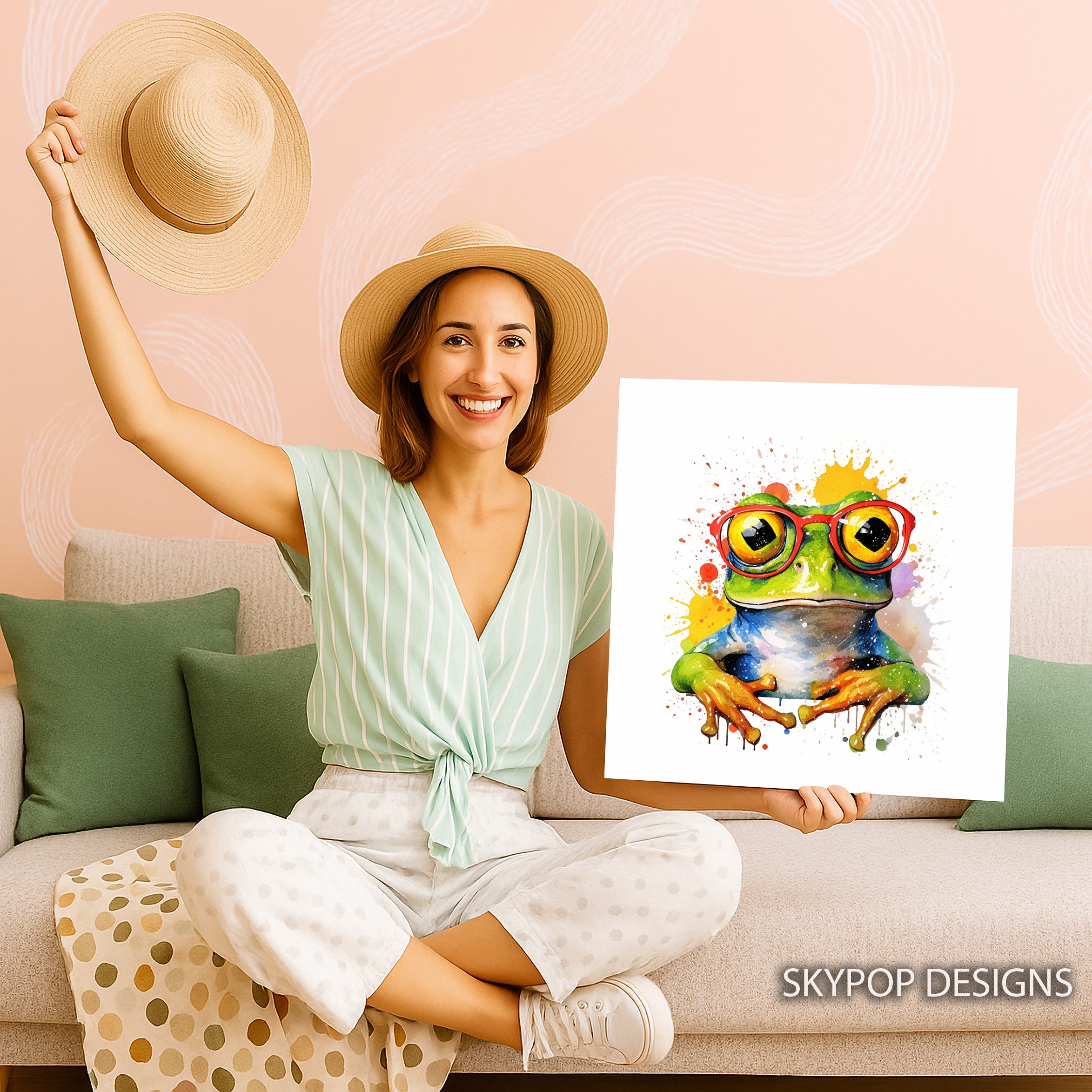9.jpg Funky Frog Art