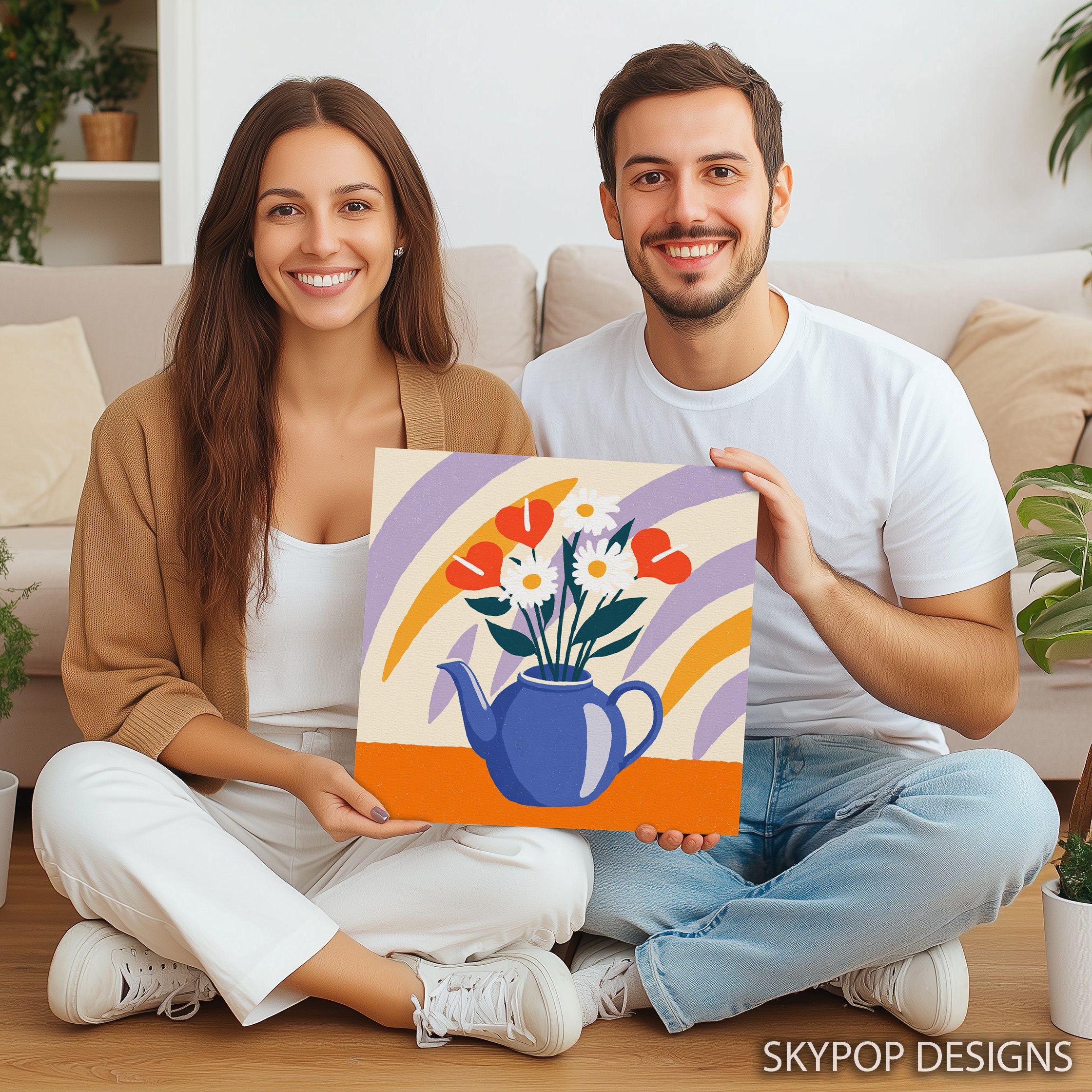 9.jpg Teapot Flower Bouquet Art