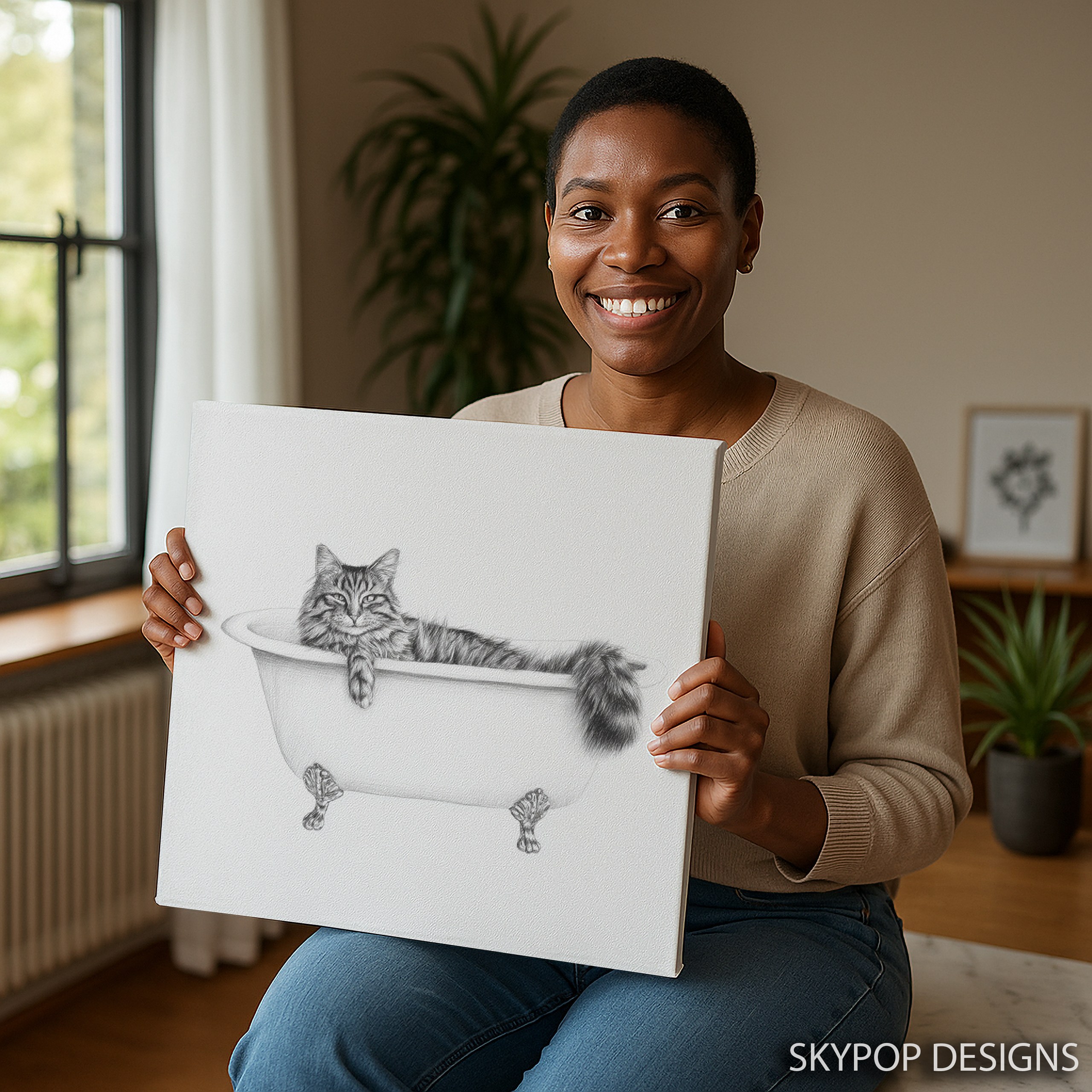 9.jpg Cat Bathtub Art