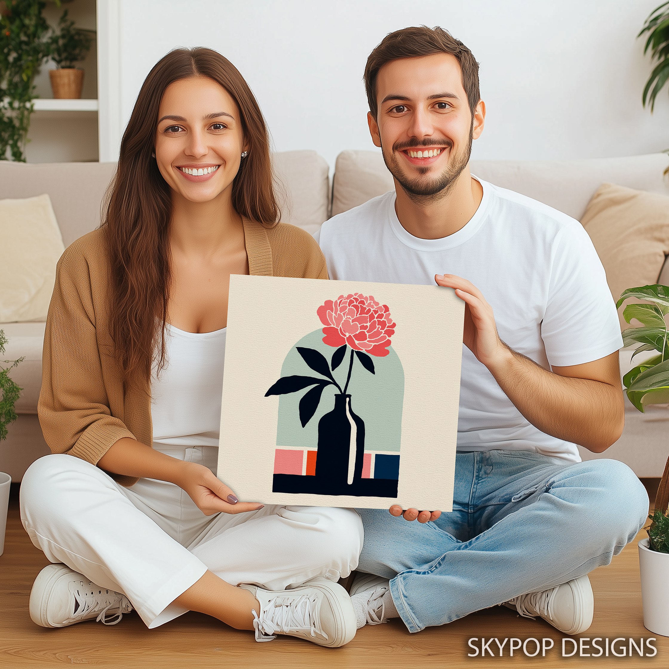9.jpg Peony Silhouette Art