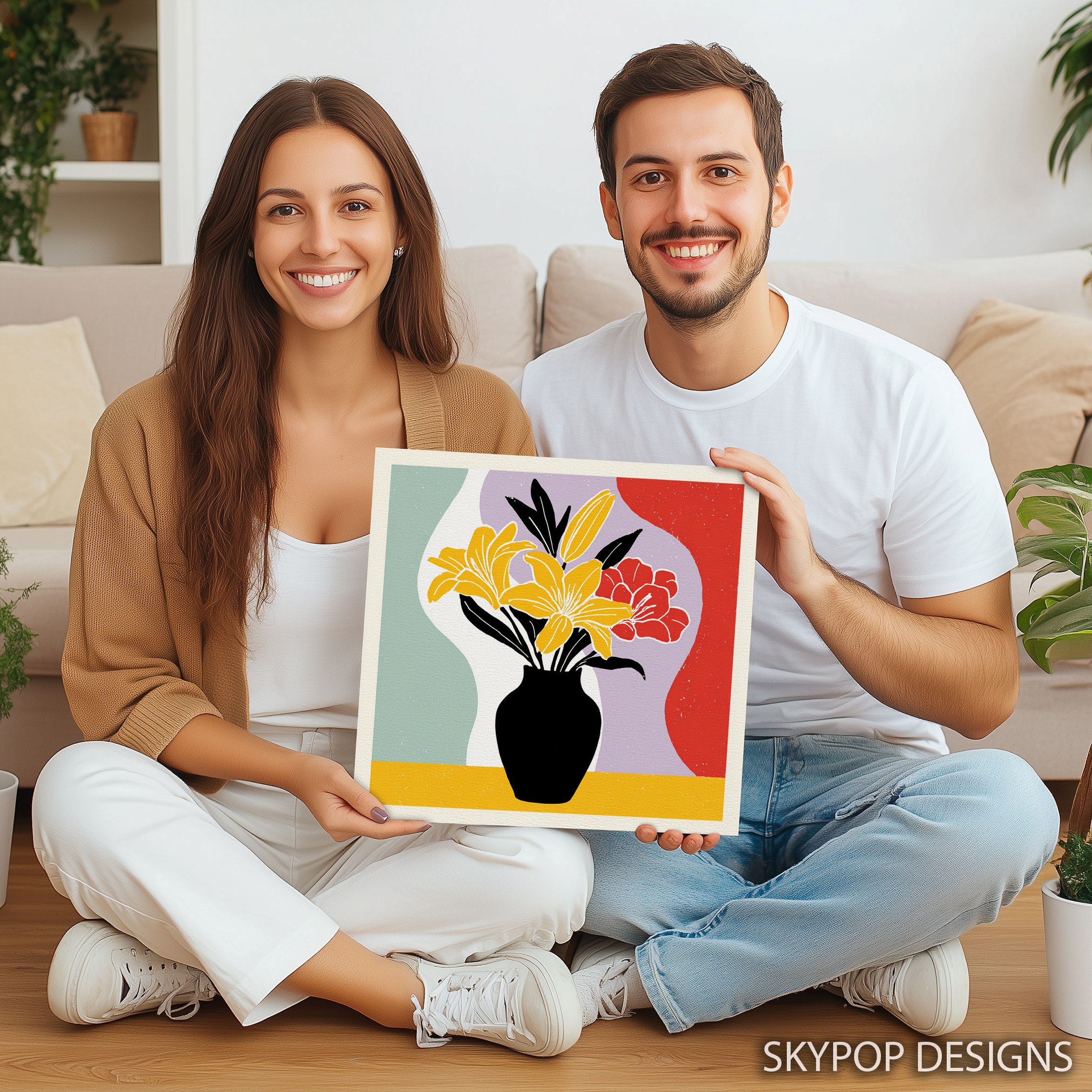 9.jpg Vibrant Lily Bouquet Art