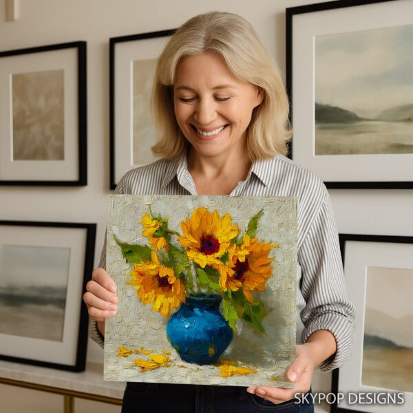 Sunflower Vase Art