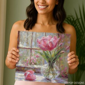 Pink Tulip Art