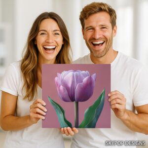Purple Tulip Art