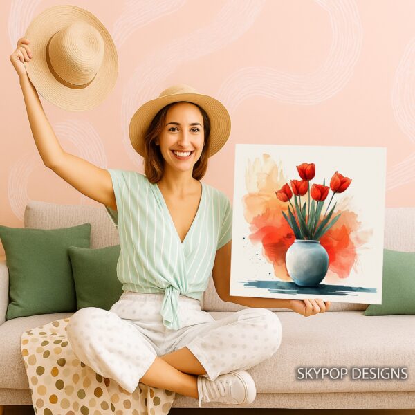 Tulip Vase Art