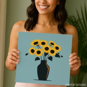 Sunflower Bouquet Art