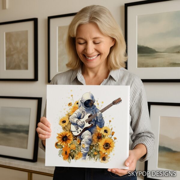 Sunflower Astronaut Art
