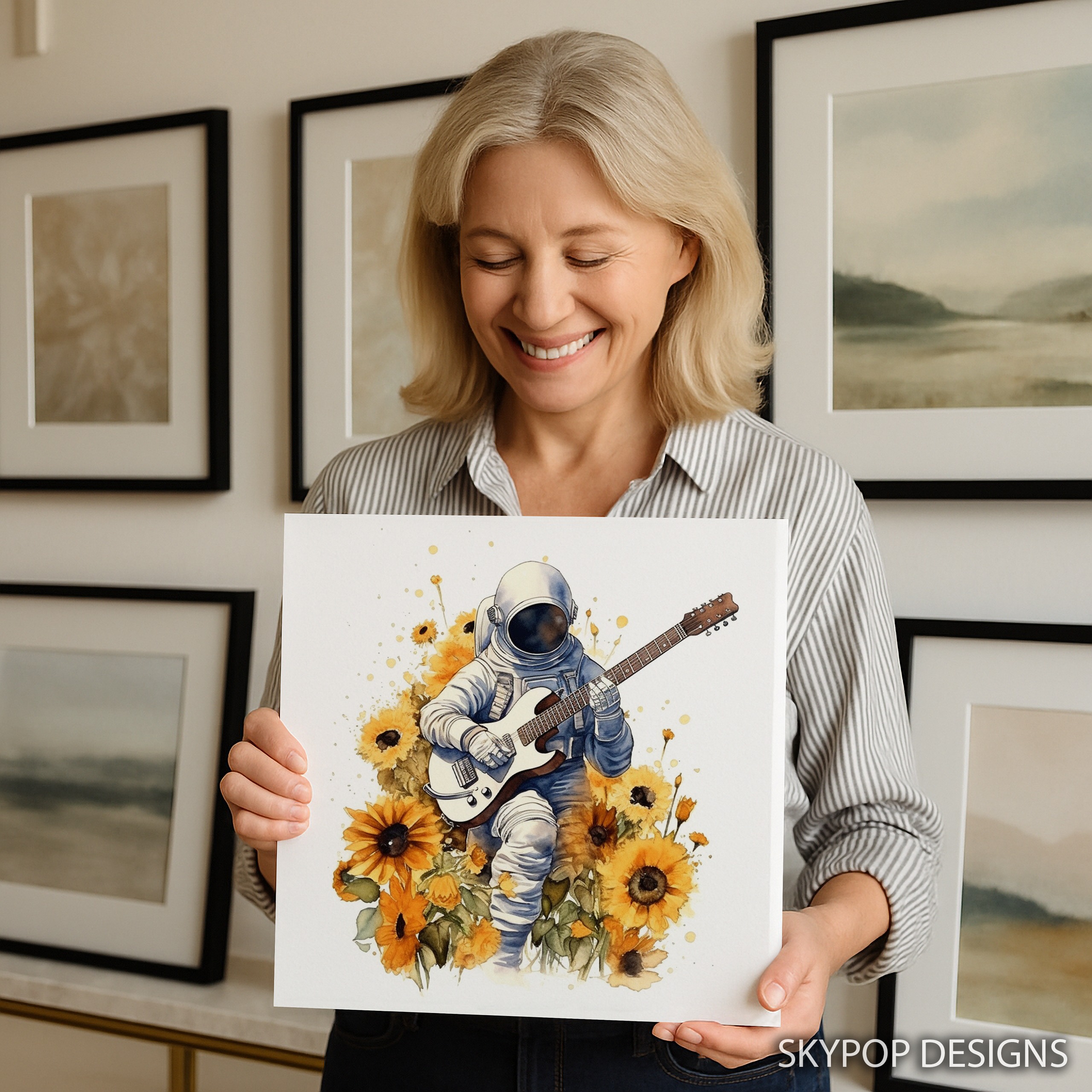 9.jpg Sunflower Astronaut Art