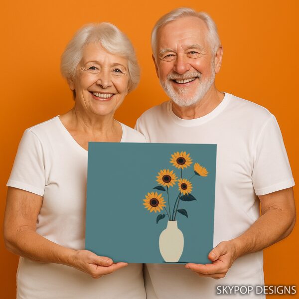 Sunflower Vase Art