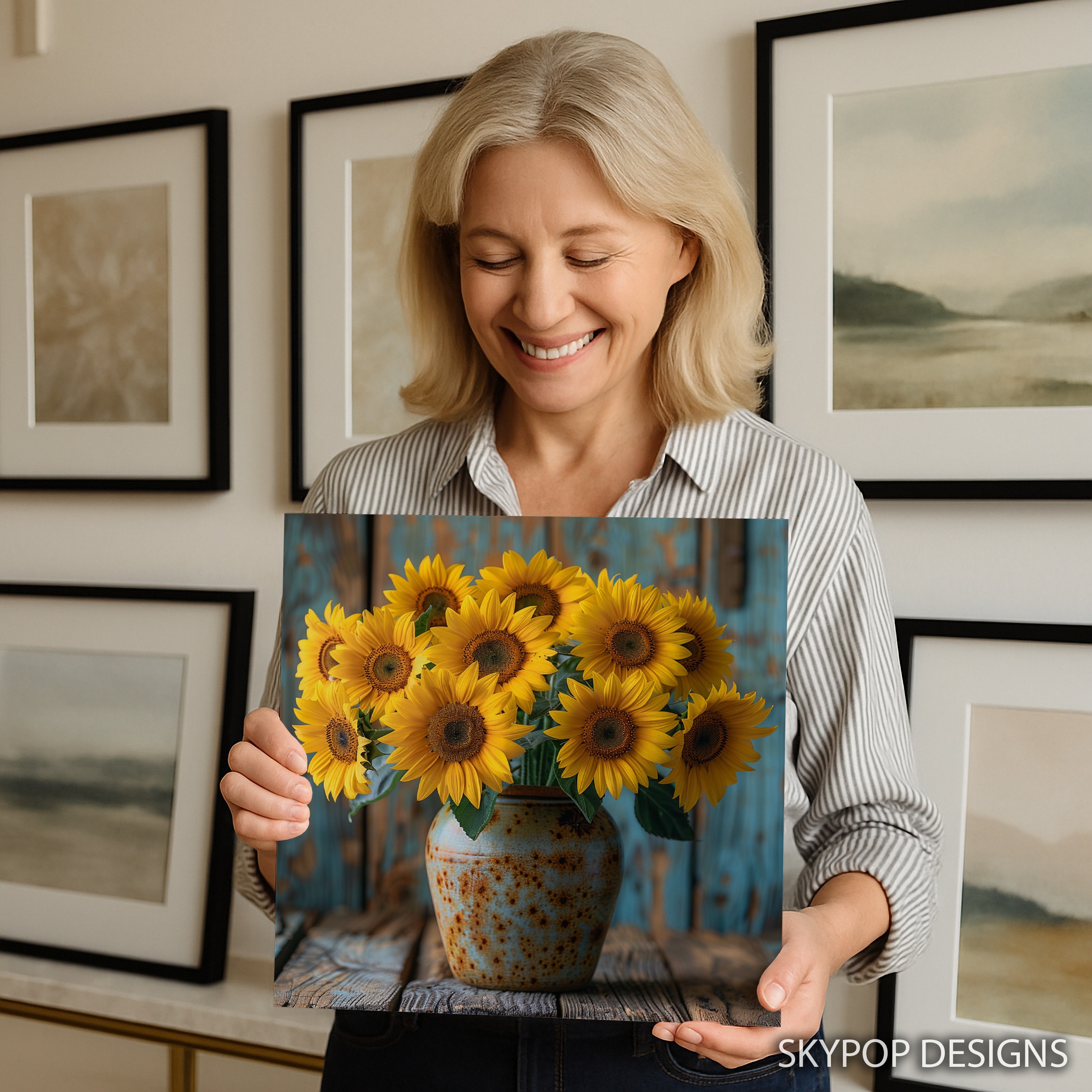 9.jpg Sunflower Vase Art