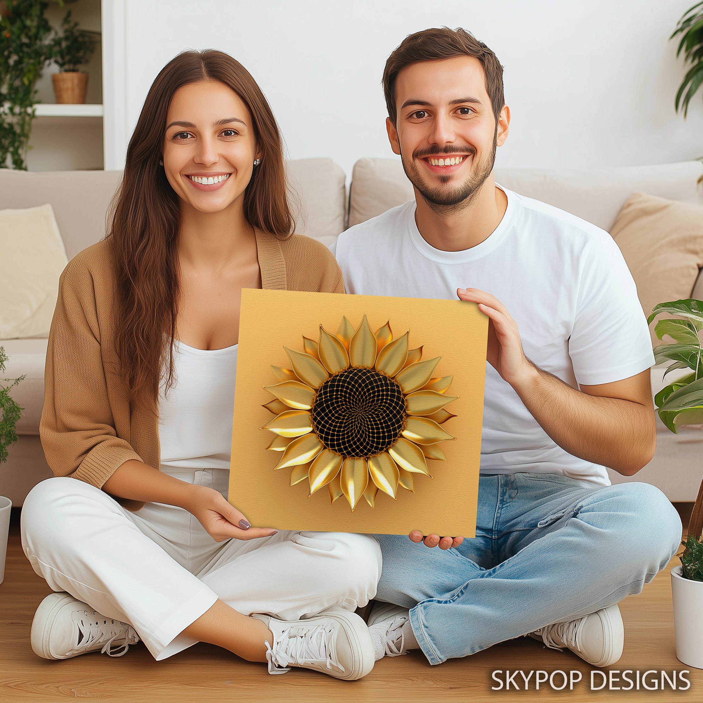 9.jpg Golden Sunflower Art