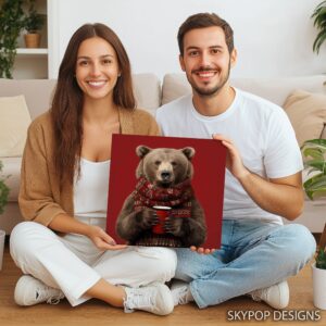 Bear With Coffee Art