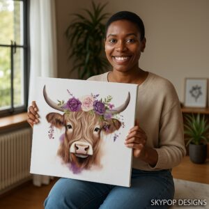 Highland Cow Art