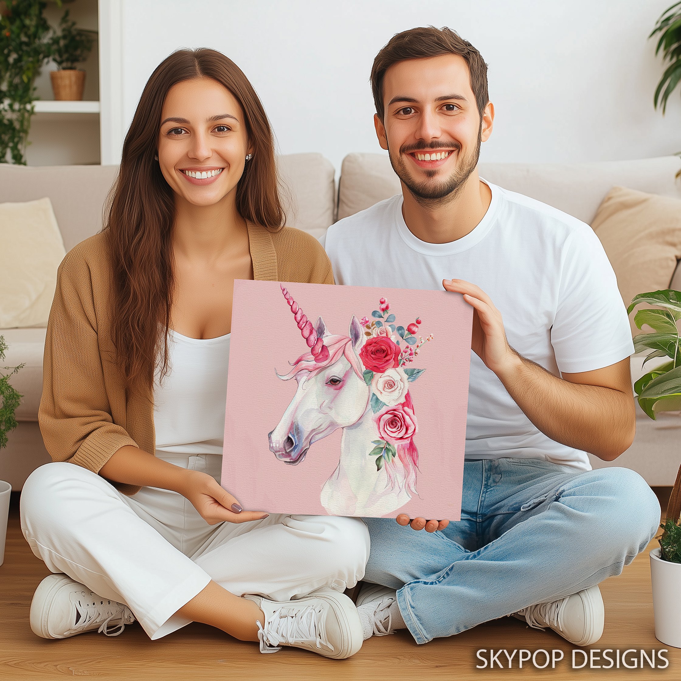 9.jpg Unicorn Floral Art