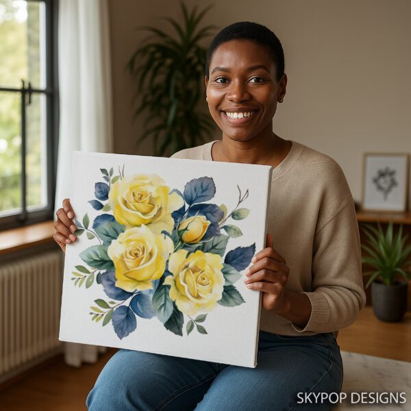 Yellow Rose Garden Art