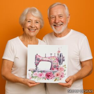 Rose Sewing Machine Art