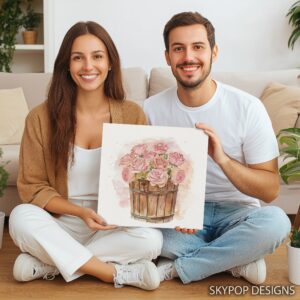 Rose Bucket Art