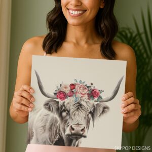 Highland Cow Art