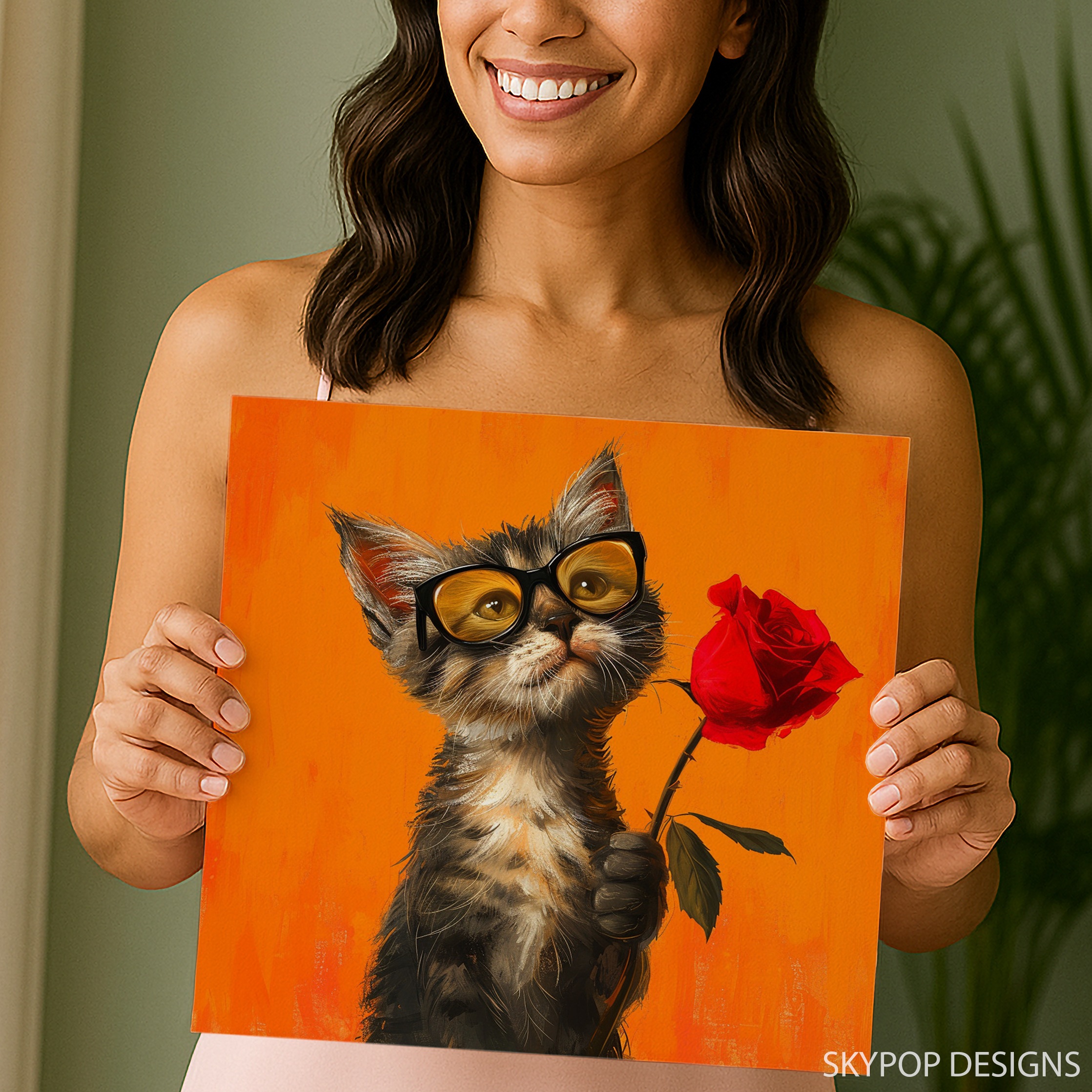 9.jpg Groovy Cat Rose Art