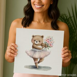 Ballerina Bear Art
