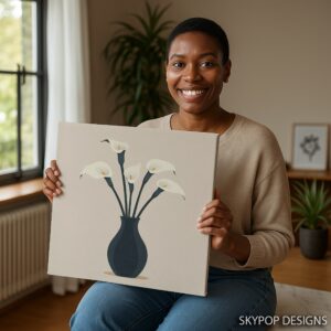 Calla Lily Vase Art