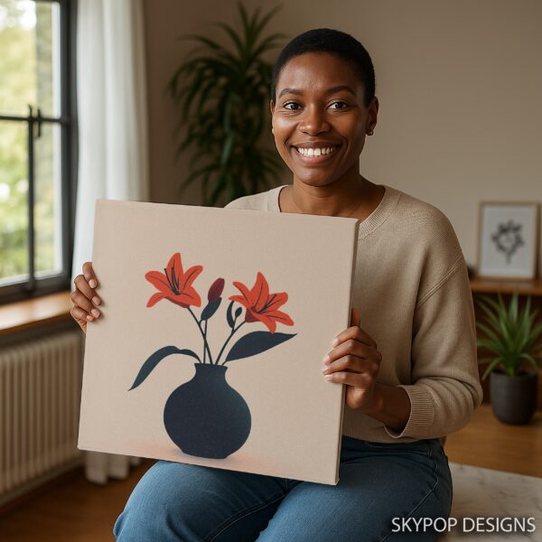 Lily Vase Art