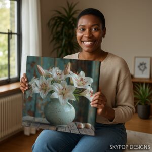 Lily Vase Art