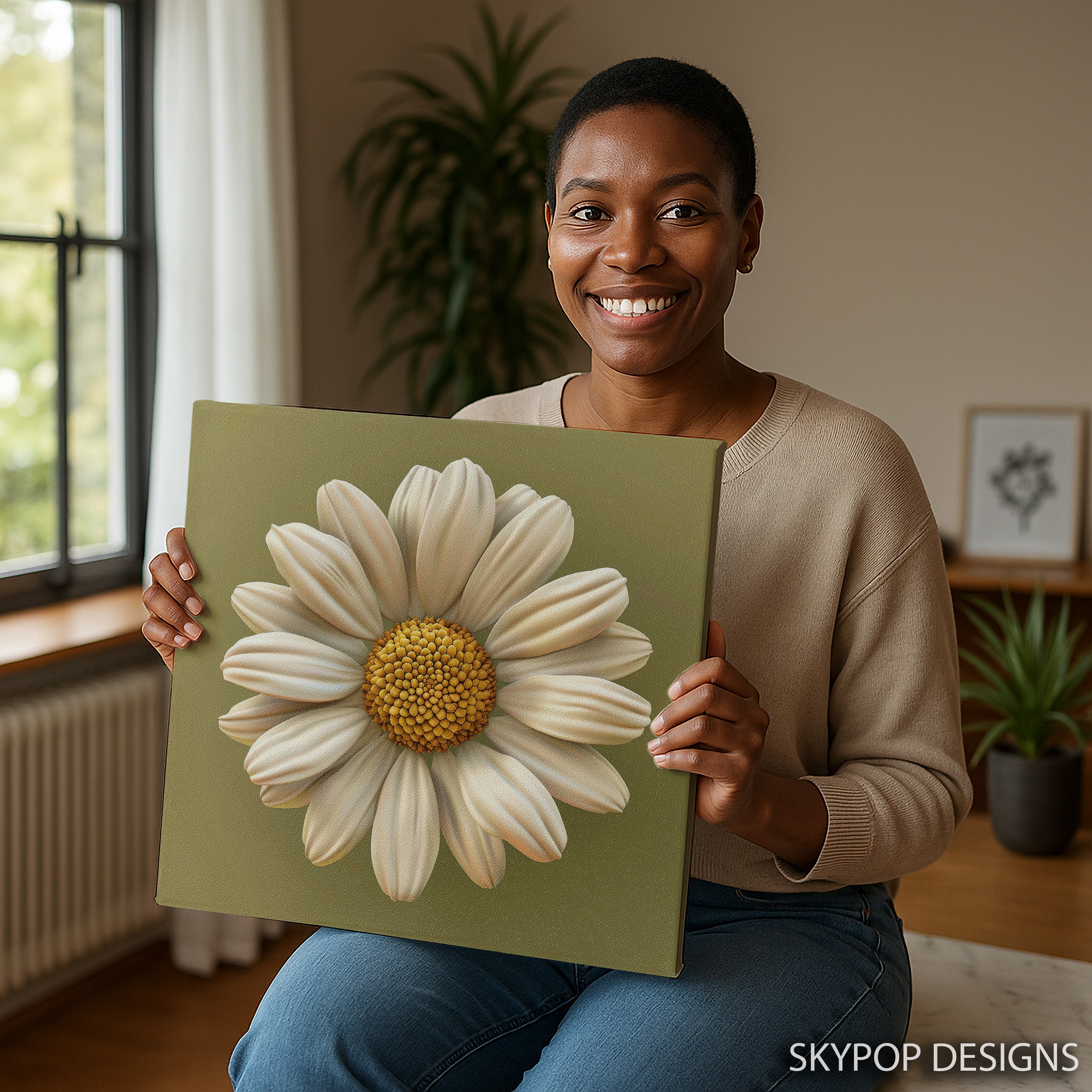 9.jpg Daisy Flower Art