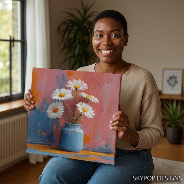 Daisy Vase Splash Art