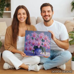 Pink Orchid Still Life Art