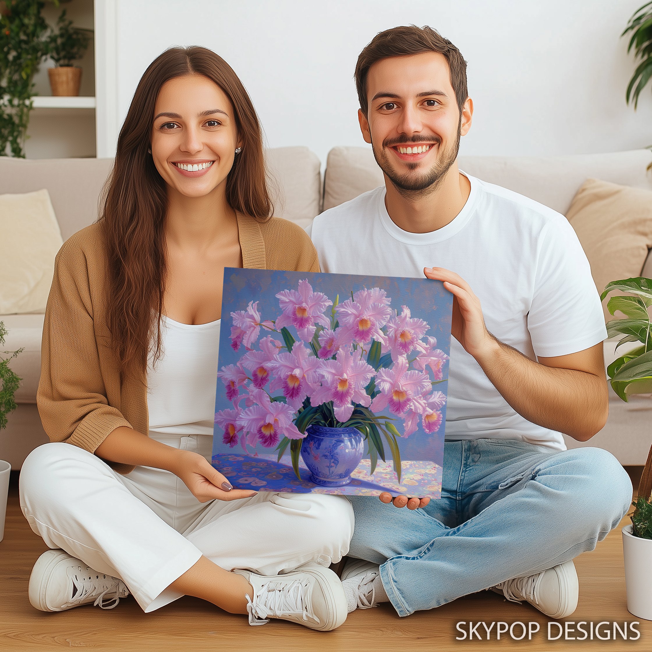 9.jpg Pink Orchid Still Life Art