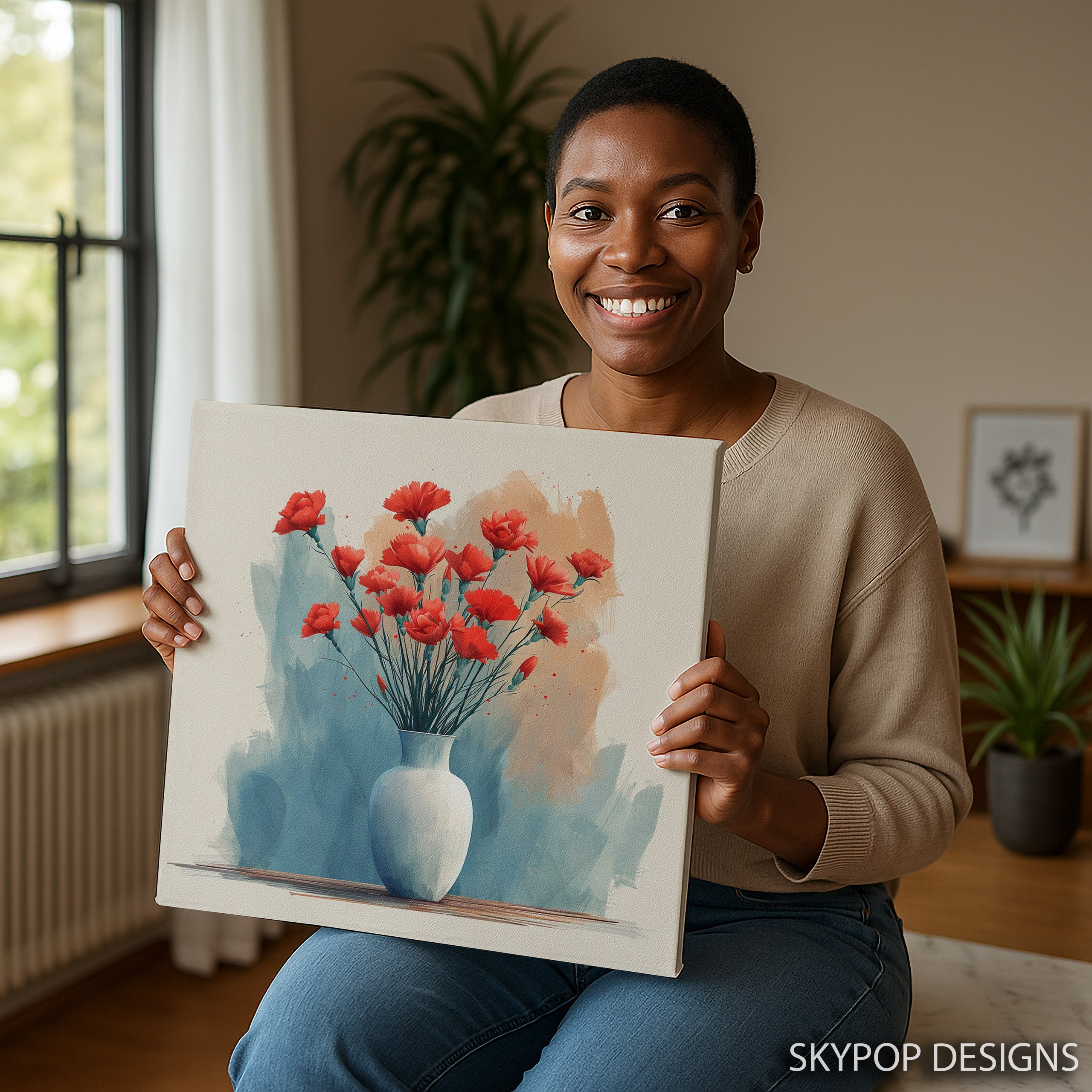 9.jpg Carnation Bouquet Art