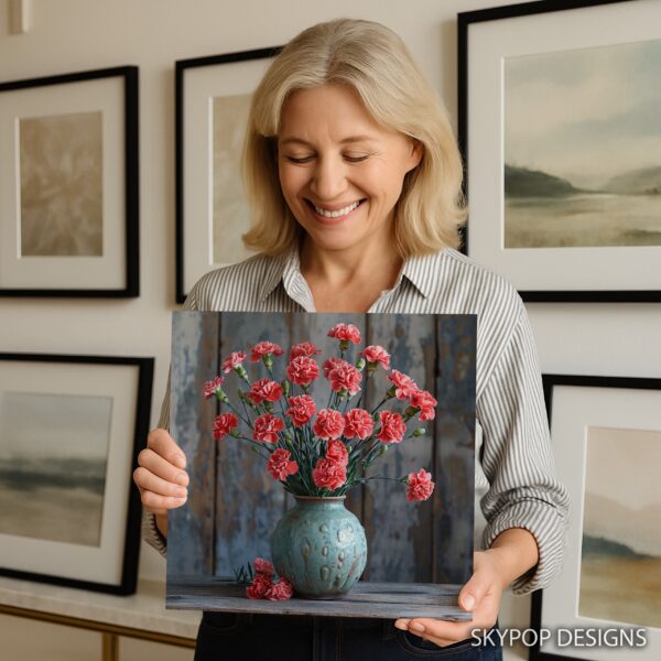 Carnation Vase Art