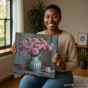 Pink Carnations Art
