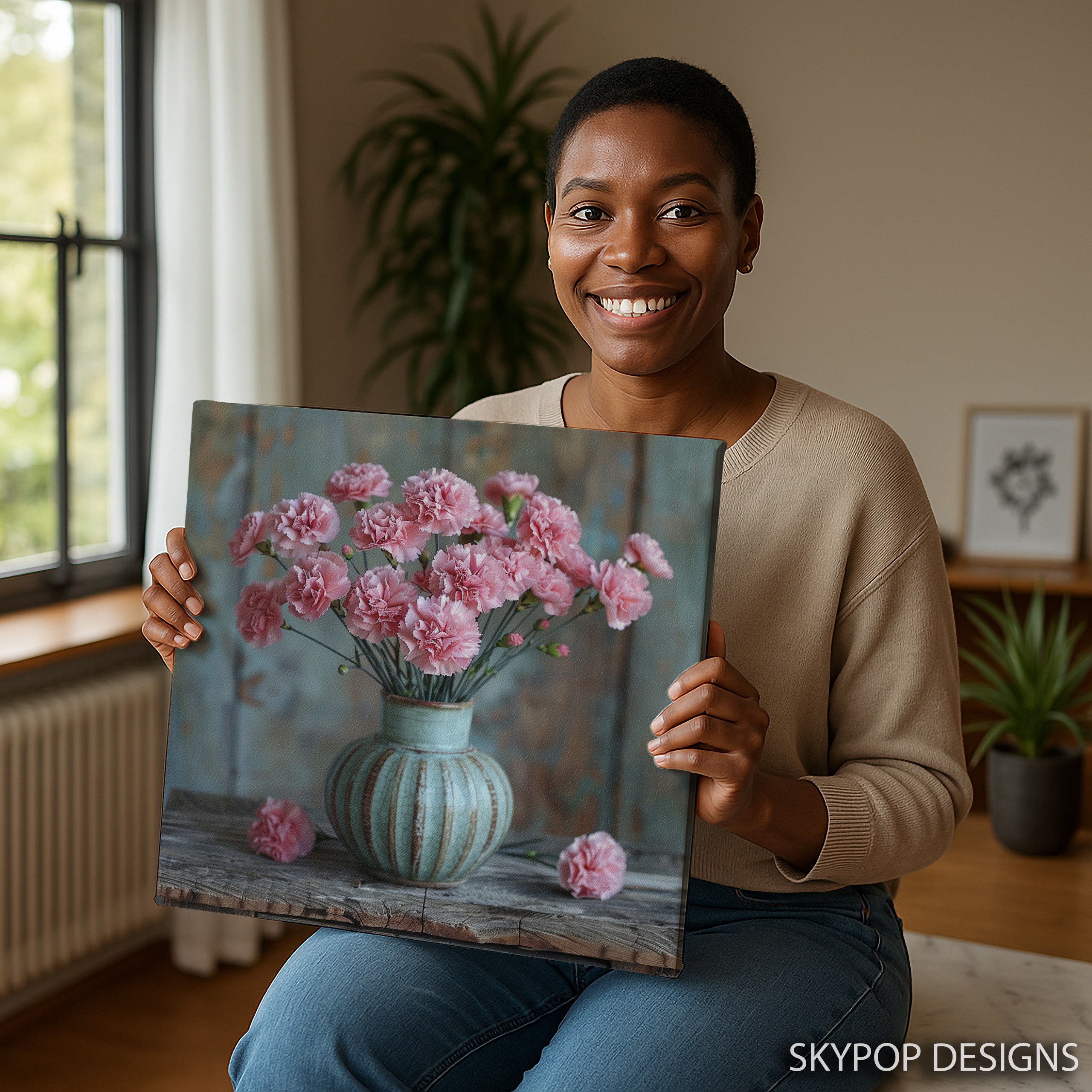 9.jpg Pink Carnations Art