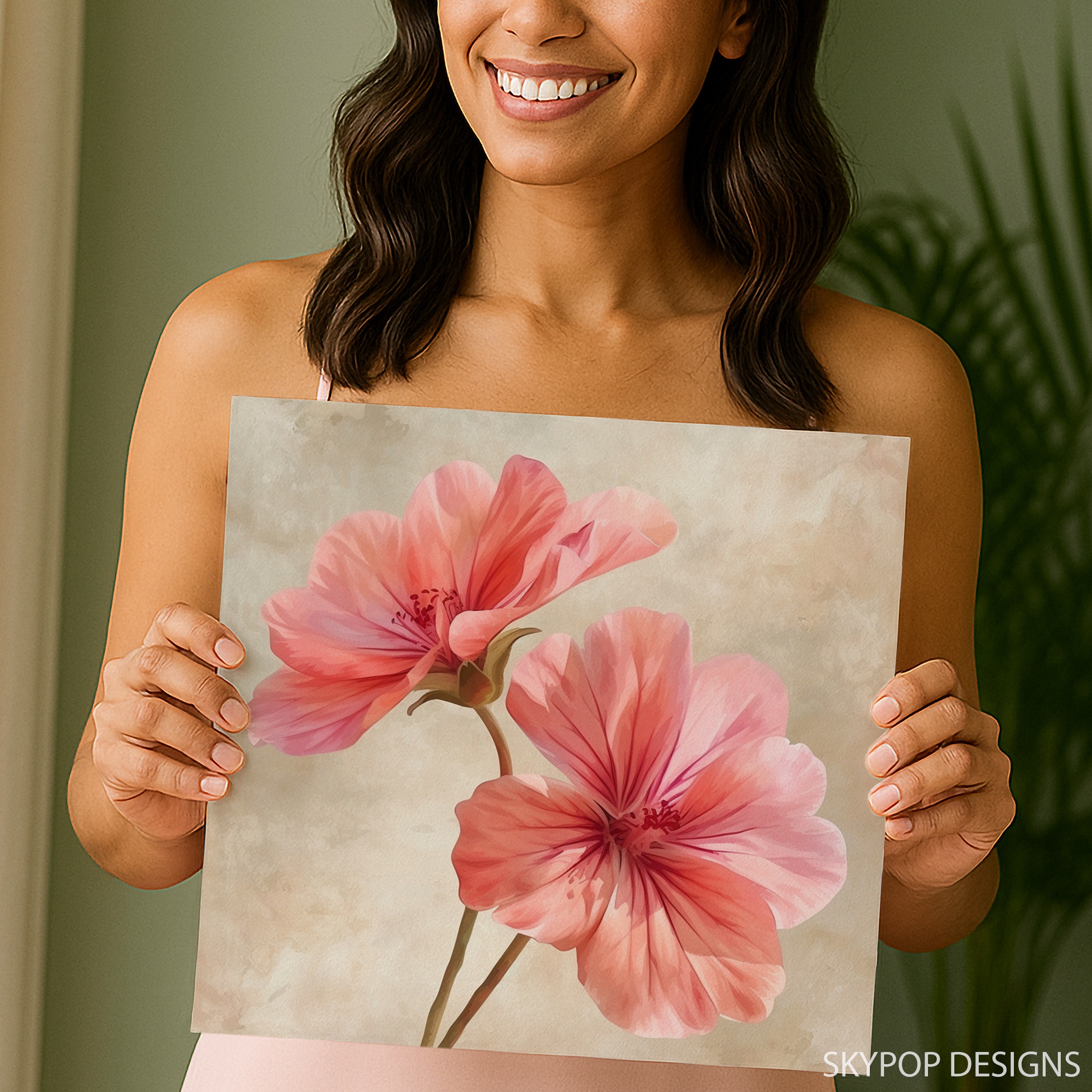 9.jpg Geranium Blooms Art