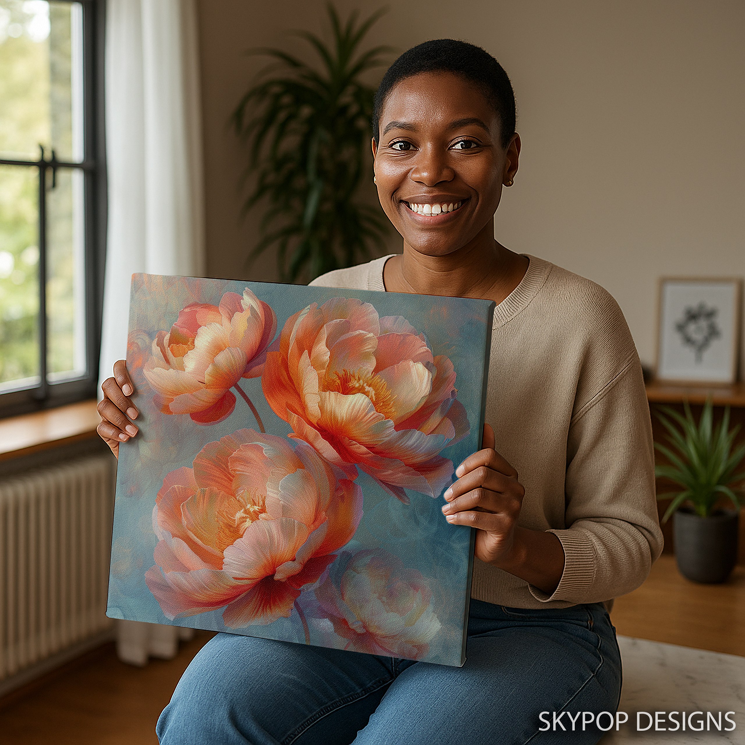 9.jpg Peony Blooms Art