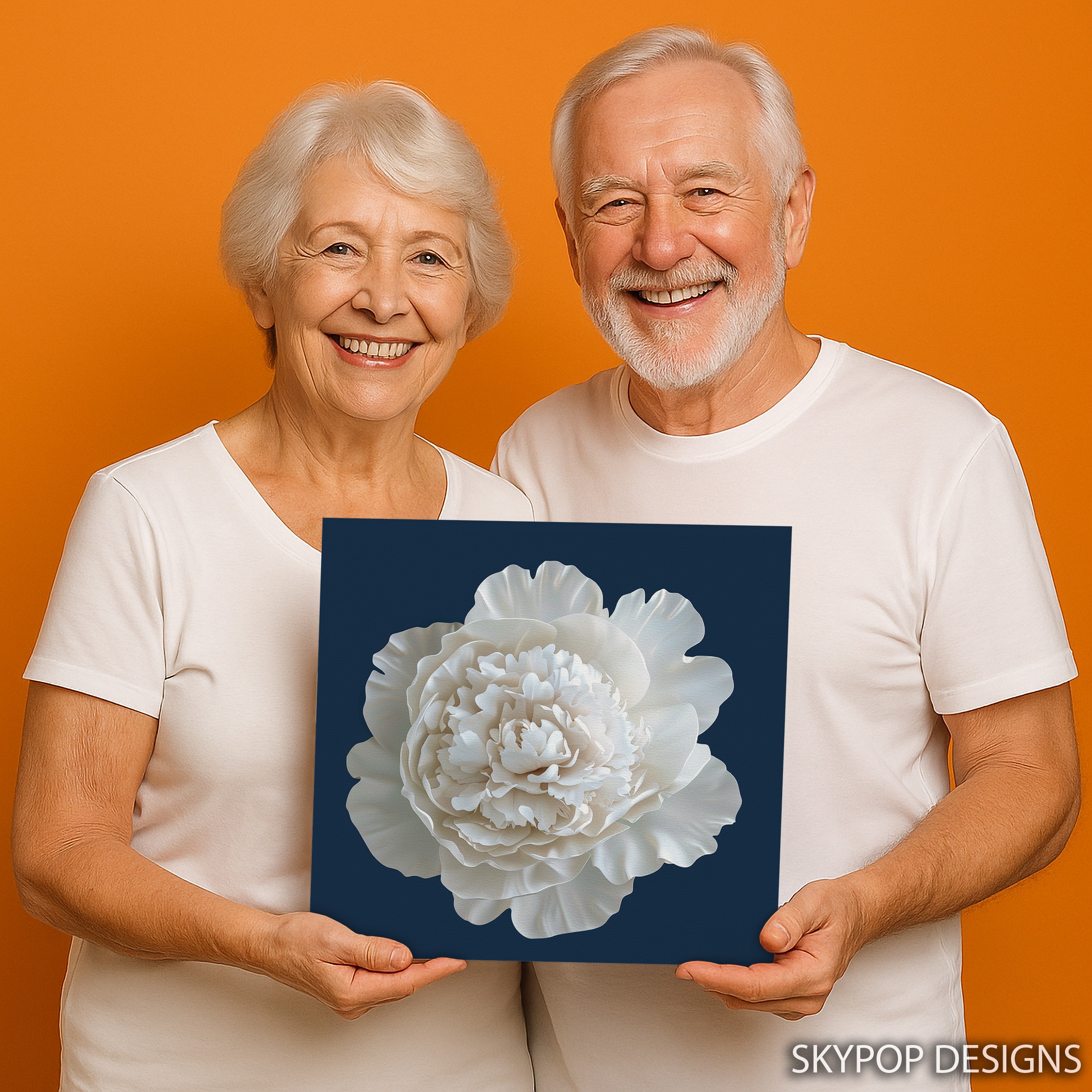 9.jpg White Peony Bloom Art