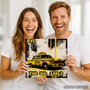 NYC Yellow Cab The Big Apple Art