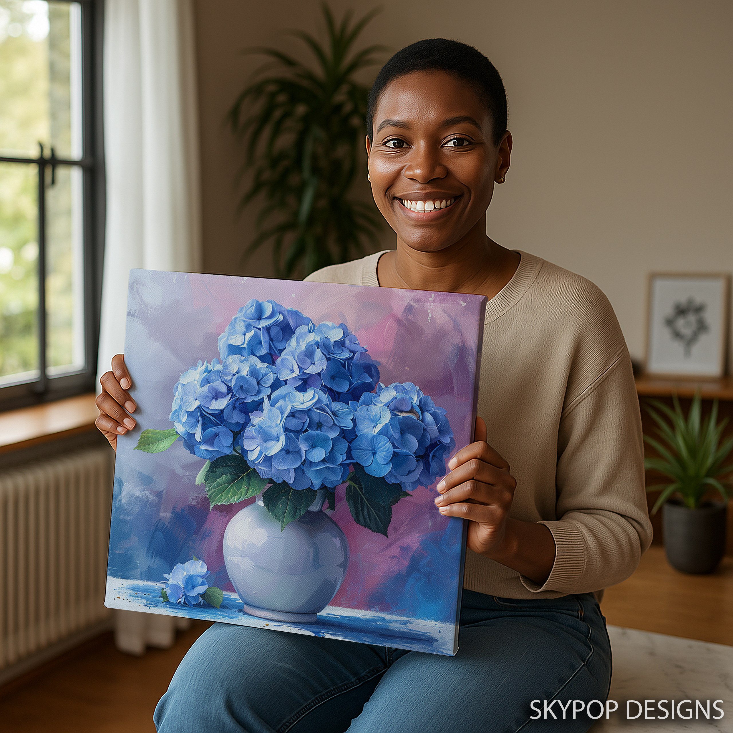 9.jpg Blue Hydrangea Blooms Art